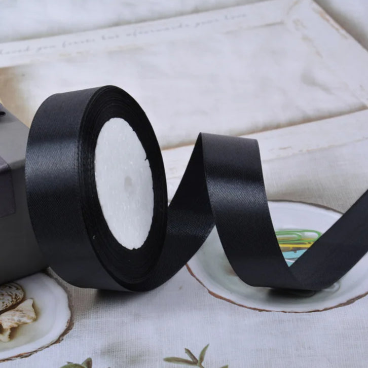(25 yards/roll) 2cm Satin Ribbon Wholesale Gift Packing Christmas decoration Ribbons roll fabric