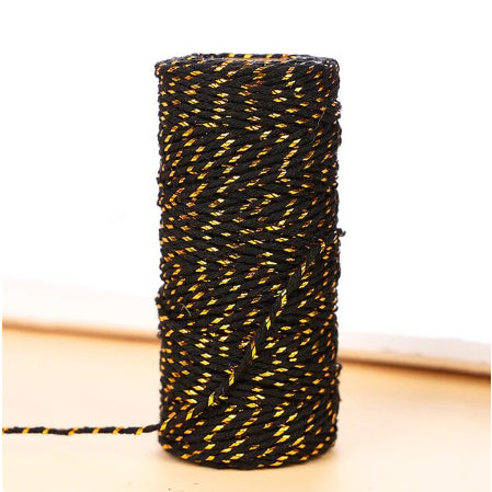 New Twine String Rope Cotton Cords Gift Packing Rope and Mixed Color Braided Hemp Rope