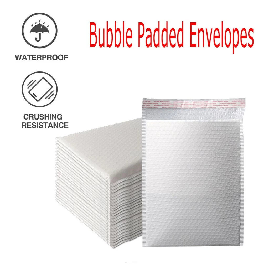 Lightweight Glossy Poly Bubble Mailer/Padded Envelope Shipping Bags Self Seal Shockproof | 1pc