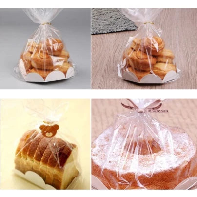 10 pcs 6- & 8-inches Cake Wrap with Board Cake Plastic bag Cake packaging Pouch