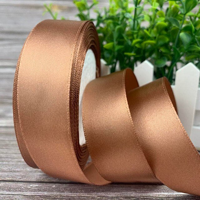 (25 yards/roll) 2.5cm Satin Ribbon Wholesale Gift Packing Christmas decoration Ribbons roll fabric