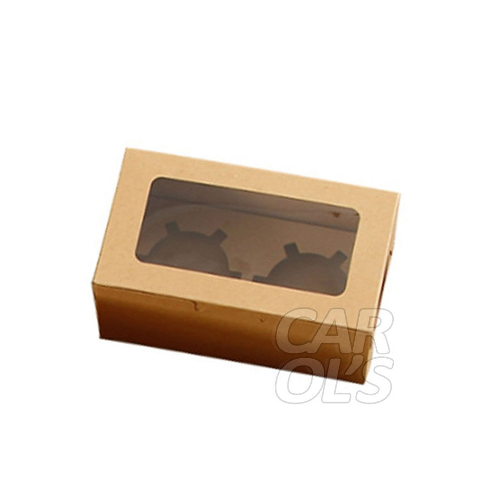 Cupcake/Muffin/Pastry WHITE/BROWN Box NO HANDLE/ WITH INNER Packaging case(2, 4, 6, 12 holes)