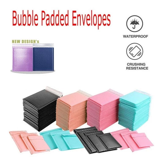 SMALL SIZE | Lightweight Bubble Mailer Plastic Padded Envelope Shipping Bag Packaging 1pc