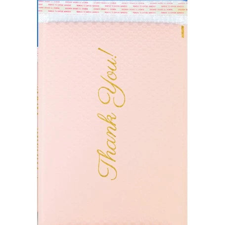Pink | Blue | Peach | Black Thankyou Bubble Mailer Plastic Padded Envelope Shipping Bag Packaging1pc