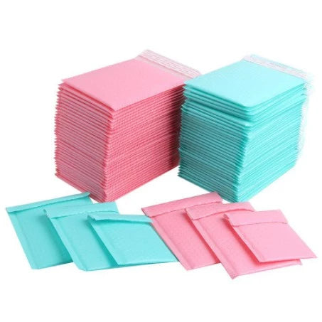 Pink | Blue | Peach | Black Thankyou Bubble Mailer Plastic Padded Envelope Shipping Bag Packaging1pc
