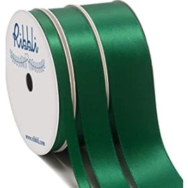 (0.6cm, 1cm, 2cm, 4cm, 5cm) 5Yards High Quality Satin Ribbon Dark Green