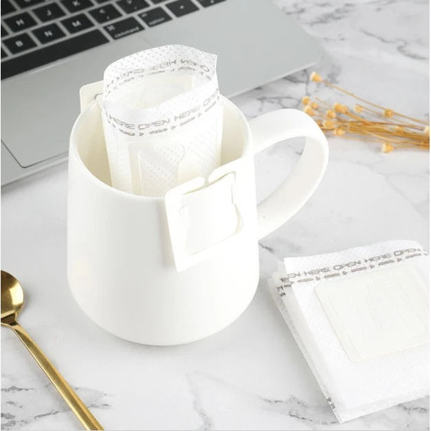 50pcs Coffee Powder Filter Bags / Coffee Drip Bag for Coffee Grounds