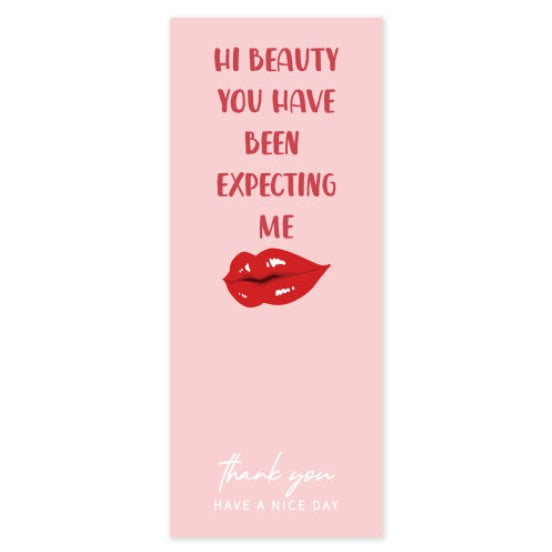 (6x15cm) PINK Rectangular stickers gift box sealed sticker