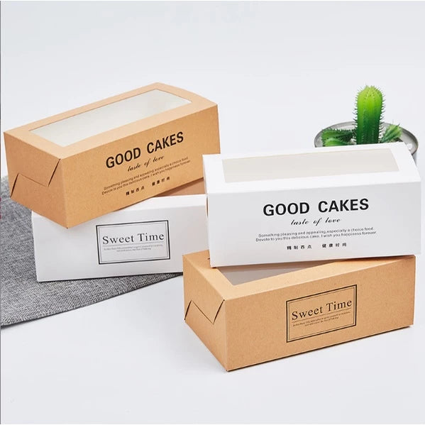 1pc Cake roll box Pastry Banana Loaf Brownies Cookies Tart Box