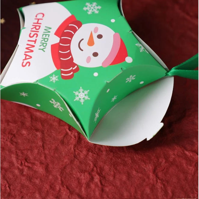 Christmas Party Gift Candy Box (With RIBBON) Xmas Gift Box Star Packaging Box