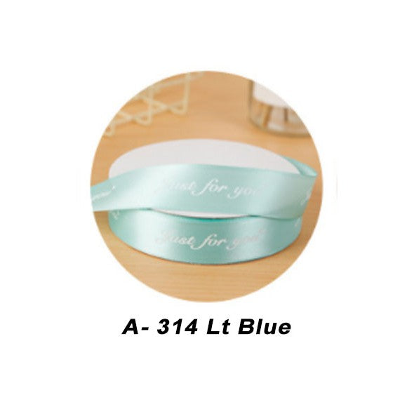 (45 Yards) 1cm 2.5cm Colorful just for you Ribbon Roll Gift Flower Wrapping Decorations II