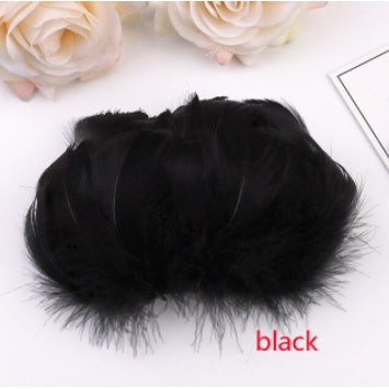 (100pcs) Feather Home Crafts Goose Transparent Bobo Ball Filler Natural