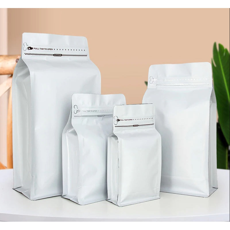 1pc Coffee Stand Up Pouch with Valve and Gusset Type Flat Bottom