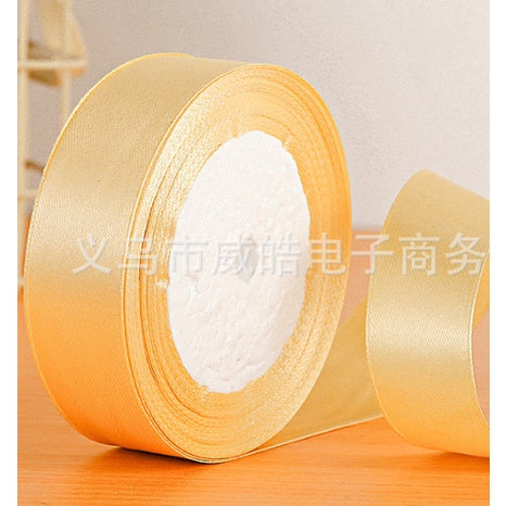(25 yards/roll) 1cm Satin Ribbon Wholesale Gift Packing Christmas decorationRibbons roll fabric