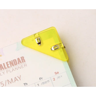Corner Clips Set Triangle Transparent Page Holder Index Clamp Clip
