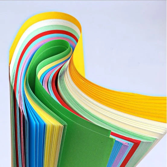 100 PCS Colored Paper “A4 Size” Stationary School Supplies