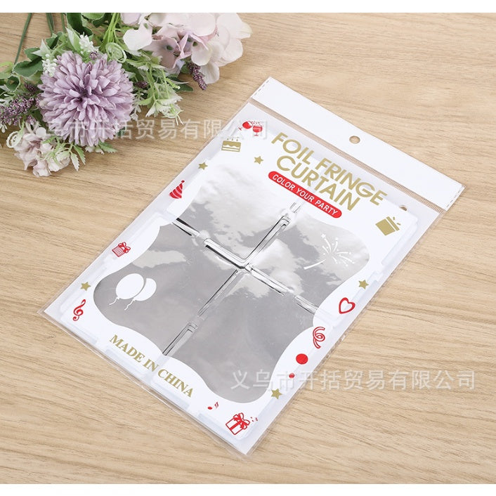 (2 METERS) SQUARE foil curtain party needs birthday decor party decorations foil curtain