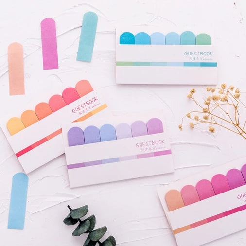 Gradient Color Sticky Notes Self-Adhesive Novelty Mini Memo Pad Label Sticky Notes