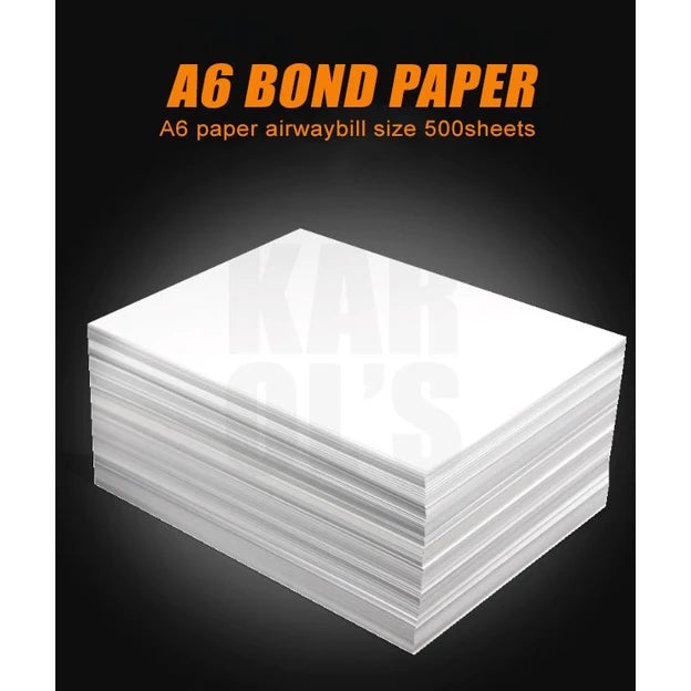 Sold Paper (500sheets) A6 Bond Paper Sold Per Pack / 70gsm – KAROLS