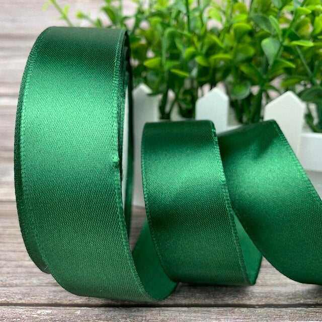(25 yards/roll) 2.5cm Satin Ribbon Wholesale Gift Packing Christmas decoration Ribbons roll fabric