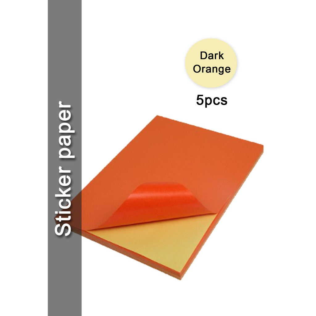 (5 | 10 pcs) Printable Inject Sticker paper Matte, Glossy & Kraft A4 | |A4 Sticker Paper