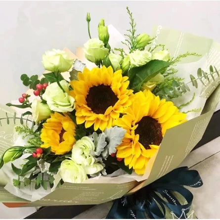 20pcs | Two-color English Letter Flower packaging Korean style wrapping paper