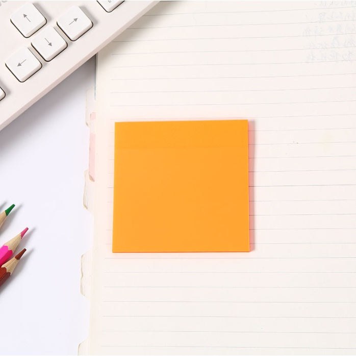50Sheets Transparent Memo Pads Waterproof Self-Adhesive Sticky Notes