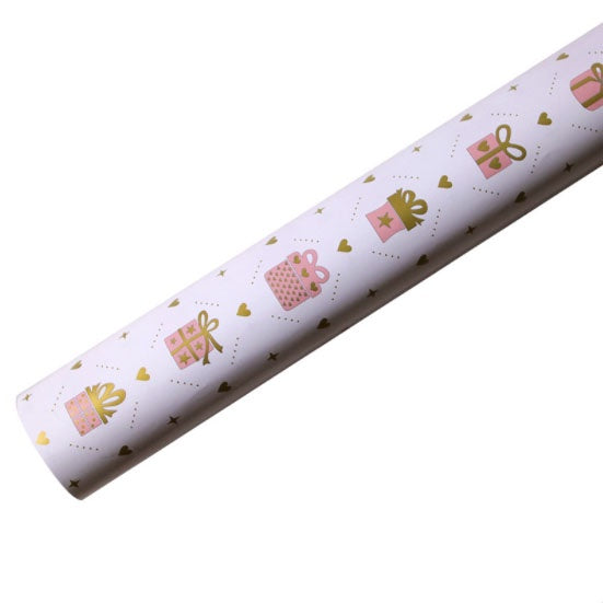 (5pcs) Glossy coated paper gift gift paper metal birthday gift wrapping paper