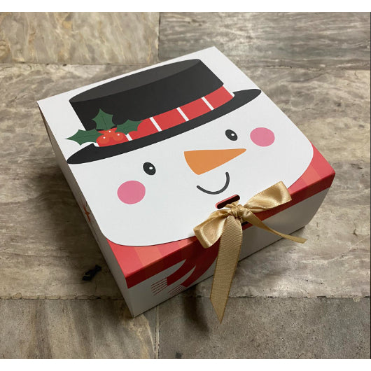 Christmas Gift Box (CLAMSHELL) Merry Christmas Paper Packaging Box Santa Claus Gift Box