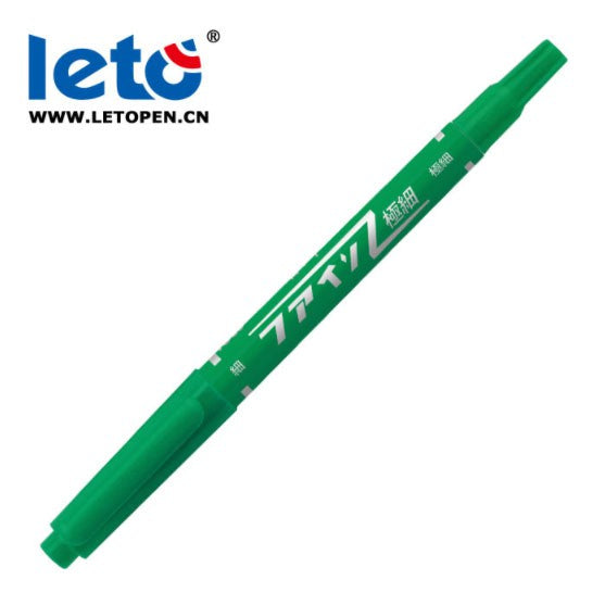 LETO Stationery oily small double-headed marker pen for children's drawing and hook line note pens