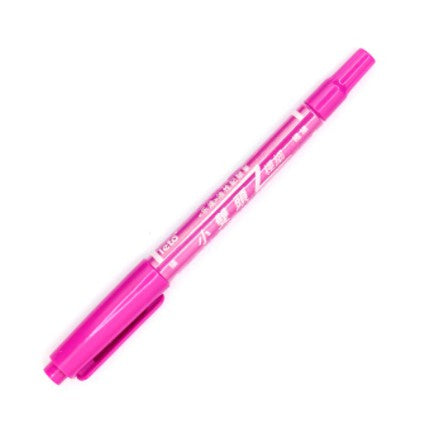LETO Stationery oily small double-headed marker pen for children's drawing and hook line note pens