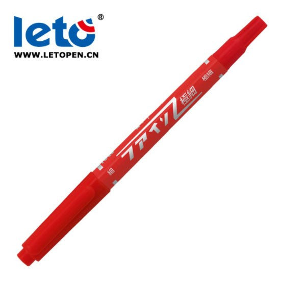 LETO Stationery oily small double-headed marker pen for children's drawing and hook line note pens