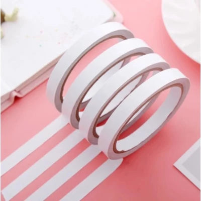 (8METERS) Double Sided Tape White Super Strong Double-Sided Adhesive Packaging Tape