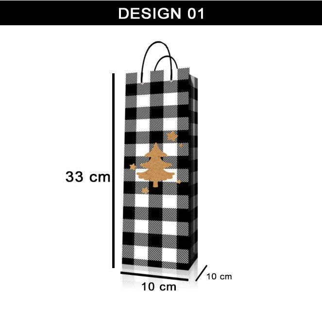 Premium Quality Wine Paper Bag giveaways paper bag Kraft material wine paper bag