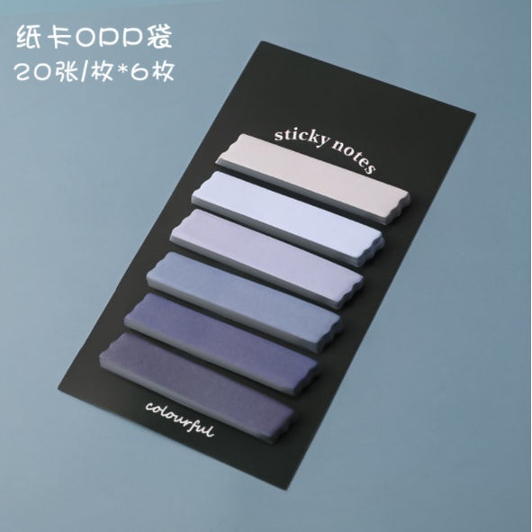 Gradient six index sticky notes /Memo Pad Sticky notes