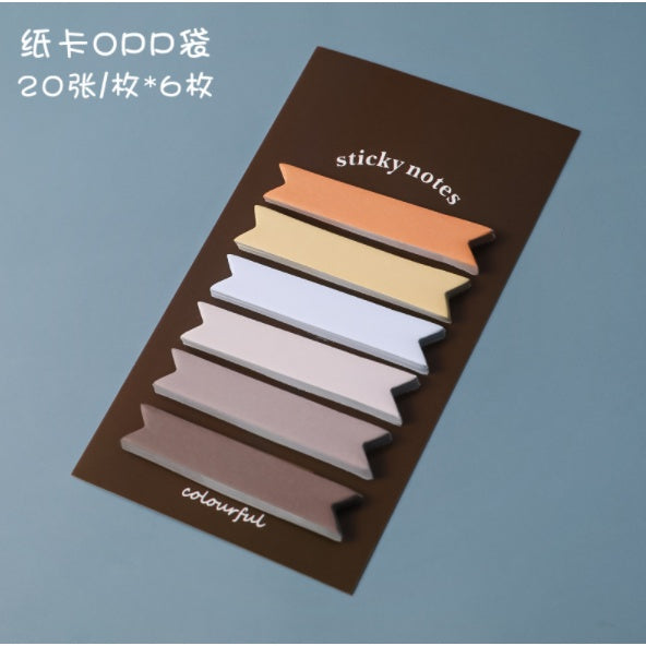 Gradient six index sticky notes /Memo Pad Sticky notes