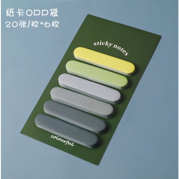 Gradient six index sticky notes /Memo Pad Sticky notes