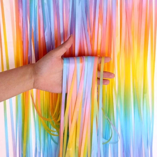(2Meters) Pastel Foil Curtain Birthday Decor Party Decoration Foil Curtain
