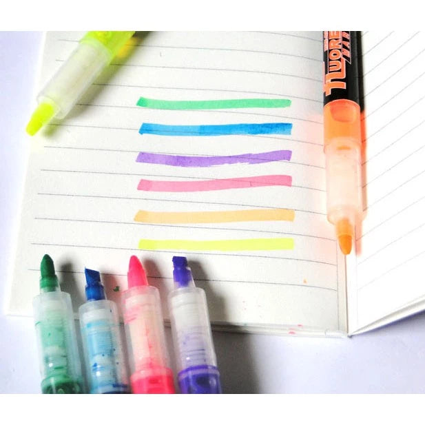 Liquid highlighter 6-color marker note pen