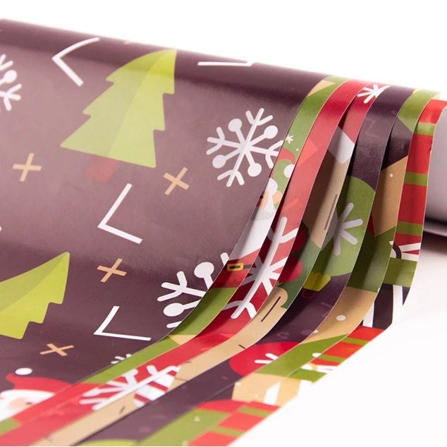 5 Sheets/roll CHRISTMAS Gift Wrapper Christmas Gift Present Paper Gift paper