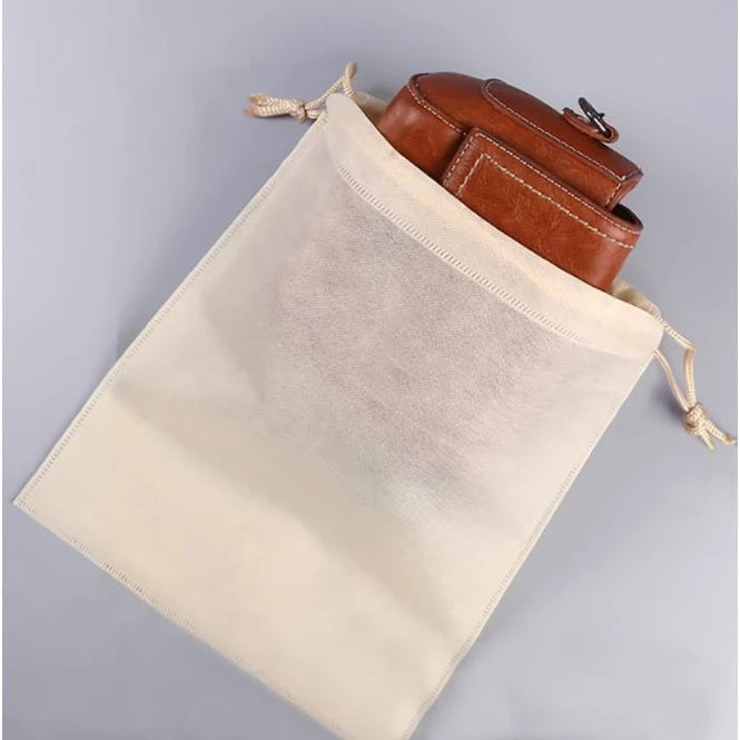 Drawstring Eco Bag Pouch Non-Woven Travel Shoestring bag Dustproof Storage Organizer Packaging bag