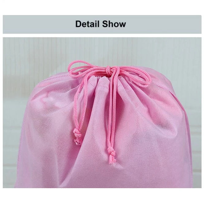 Drawstring Eco Bag Pouch Non-Woven Travel Shoestring bag Dustproof Storage Organizer Packaging bag