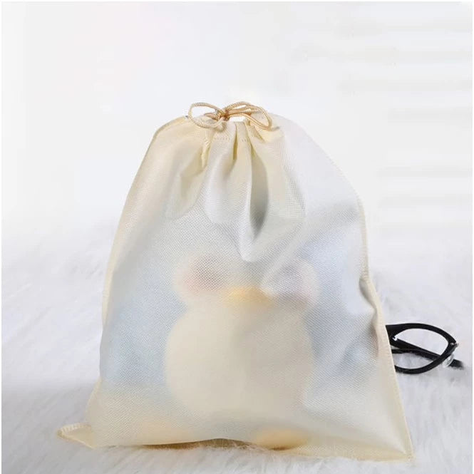 Drawstring Eco Bag Pouch Non-Woven Travel Shoestring bag Dustproof Storage Organizer Packaging bag
