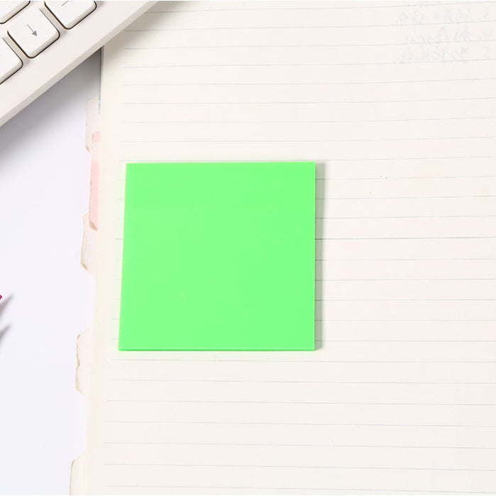 50Sheets Transparent Memo Pads Waterproof Self-Adhesive Sticky Notes