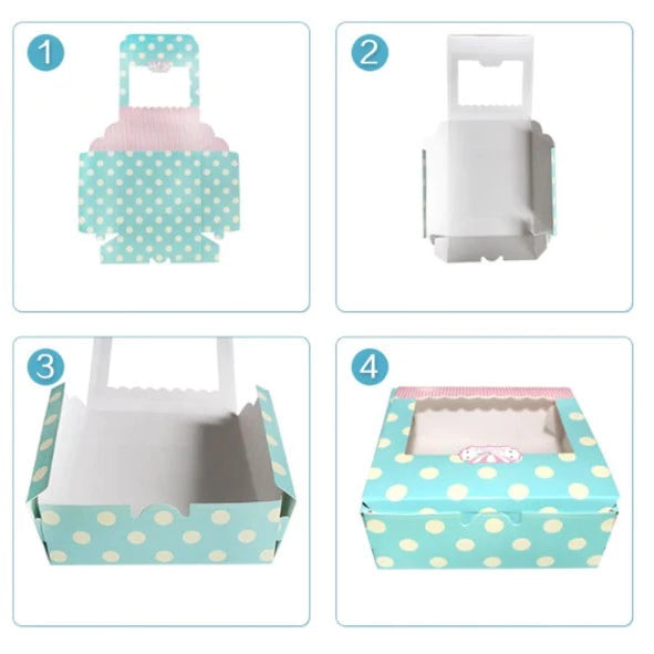 Egg yolk Box S/M/L cupcakes boxes Wedding/Birthday home party pastry gift boxes
