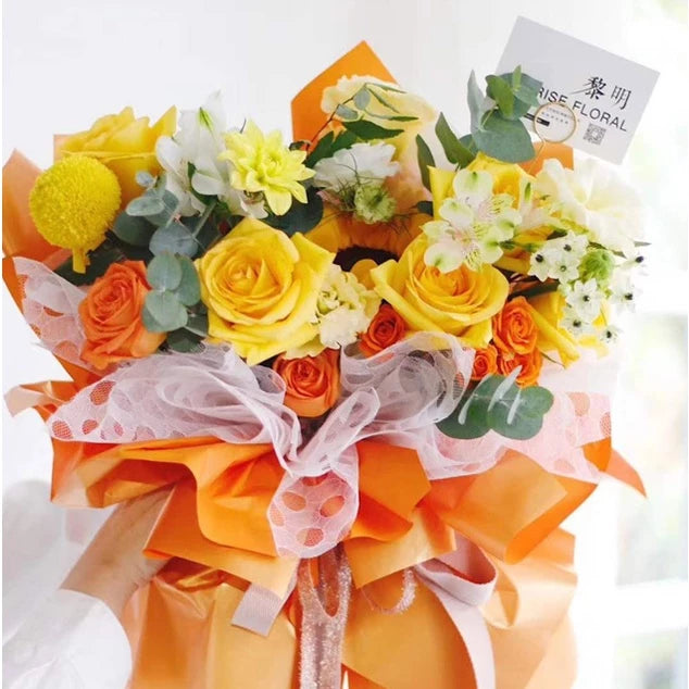20pcs | SINGLE TONE Colored Waterproof Flower Wrapping Paper Matte Bouquet Wrapper