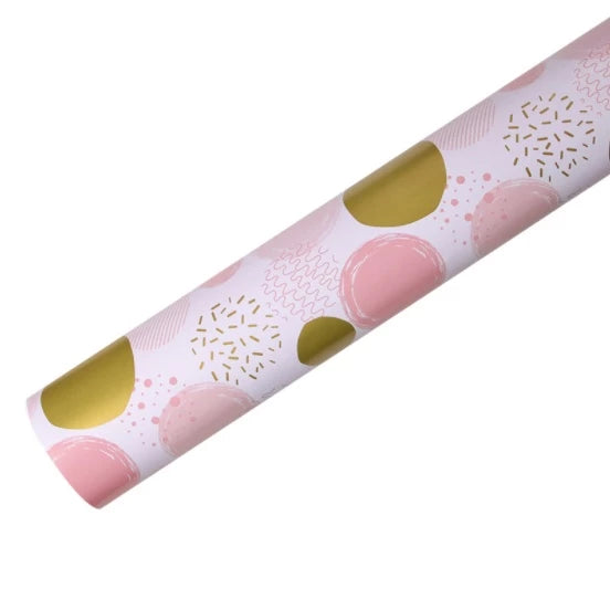 5pcs Glossy coated Paper powder cute baby printed gold birthday gift paper