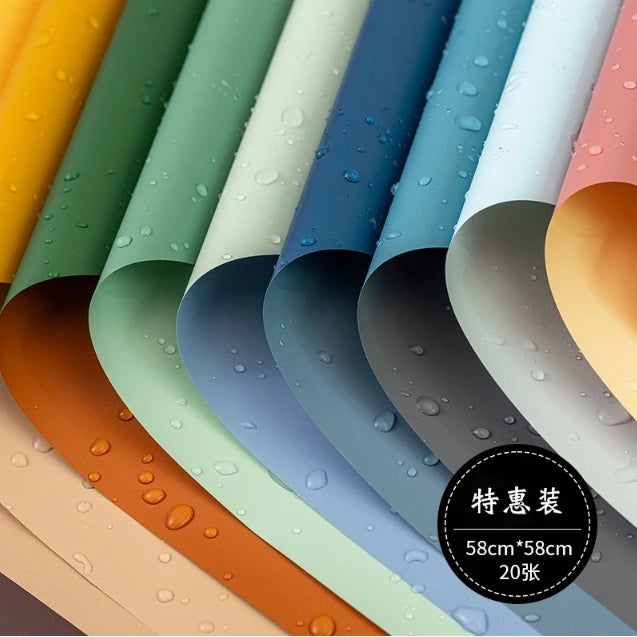 20pcs | Two-color Flower Paper Bouquet Wrapping Paper Wrapped Flower Paper