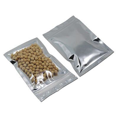 50pcs Stand Up Pouch/ Resealable Pouch Brown, White, Black, Clear, Silver