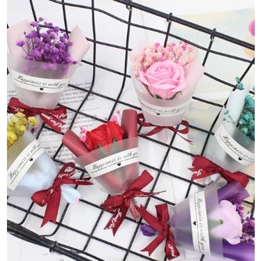 Mini Dried Flowers Gypsophila Small Bouquet, Preserved Flower Mini Bouquet